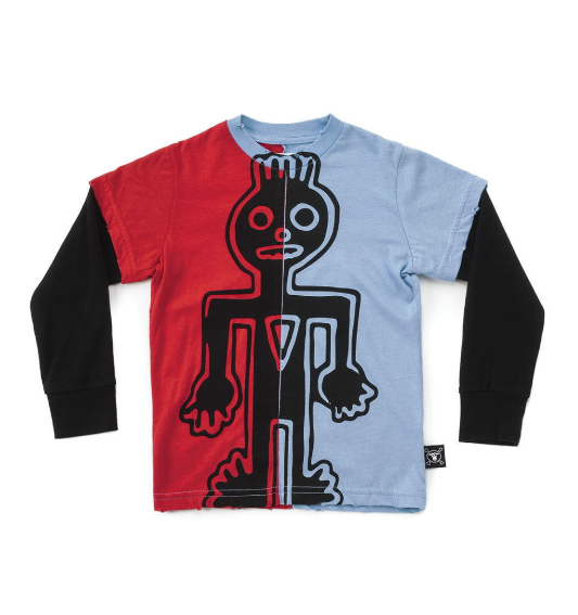 Half & half tribal dancer t-shirt