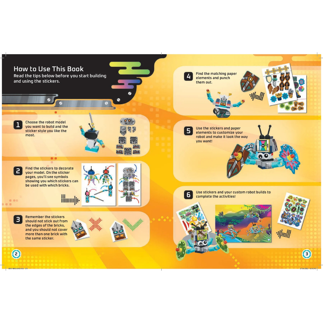 LEGO Books Build and Stick - Robots