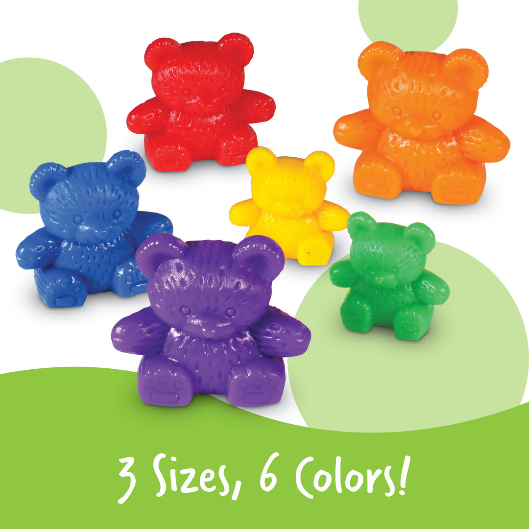 Three Bear Family Rainbow Counters