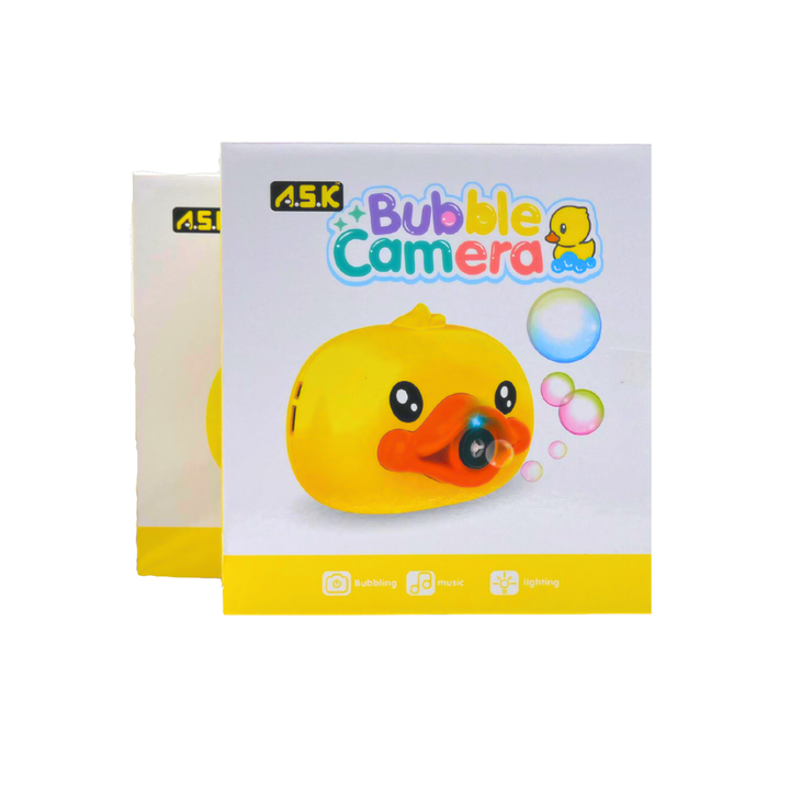 Duck Bubble Camera Toy with Music & Lights