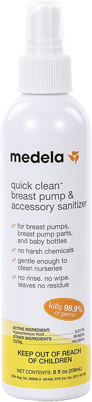 Quick Clean Breast Pump & Accessory Sanitizer Spray, 8 Ounce