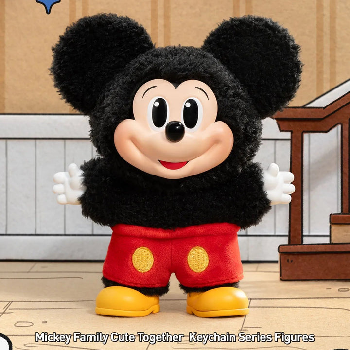 Mickey Family Cute Together Keychain Series Figures