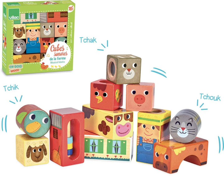 Stacking - Musical blocks Farm