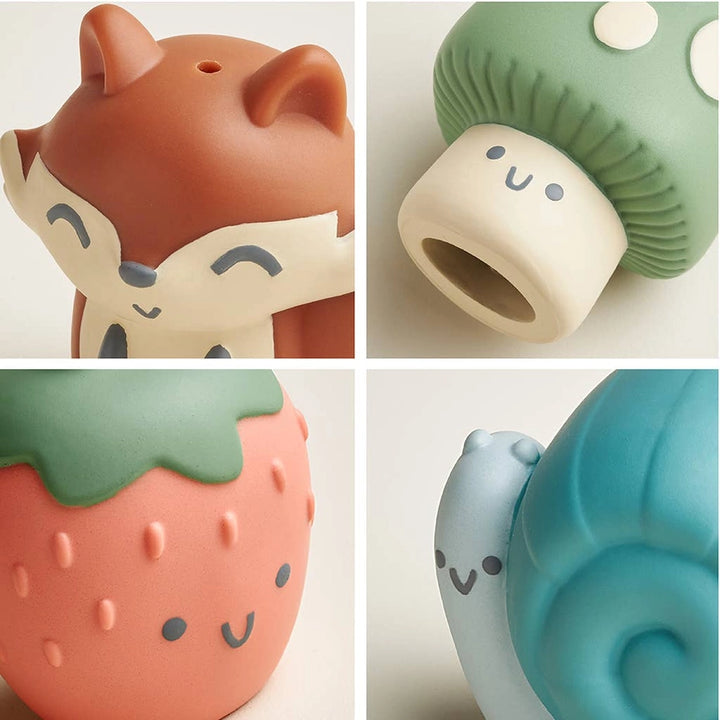 Itzy Bitzy Puppet Forest Friends - Bath + Storytelling Toys