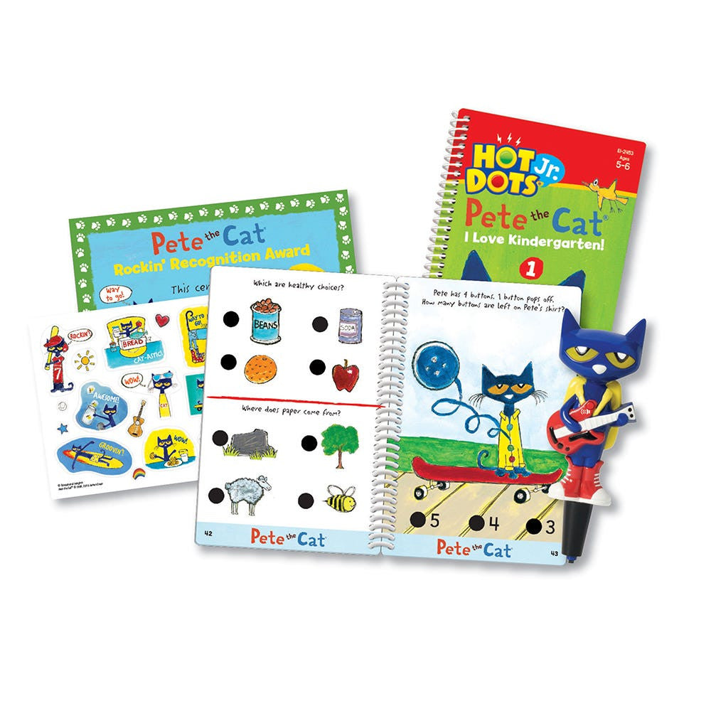 Hot Dots® Jr. Pete the Cat® I Love Kindergarten! (Level 1)