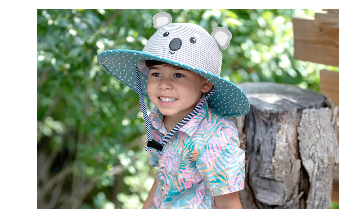 Kids Lifeguard Straw Hat - Koala