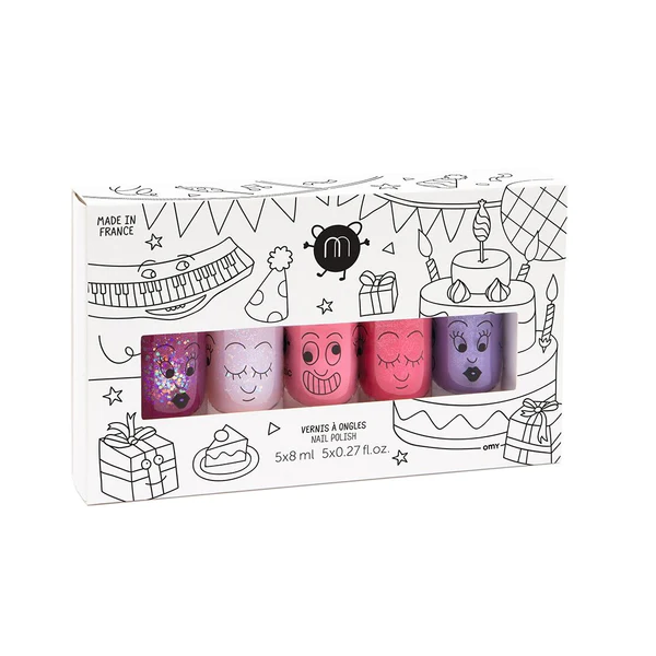 Set of 5 nail polishes – Party