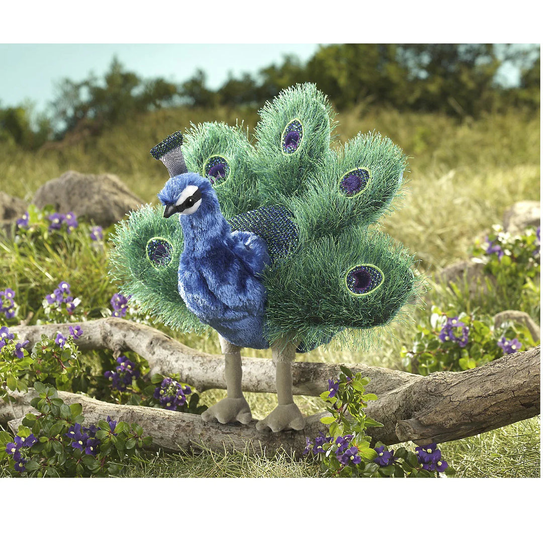 Small Peacock Hand Puppet
