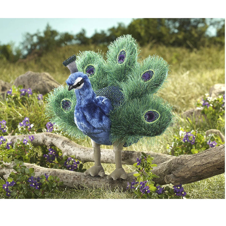 Small Peacock Hand Puppet