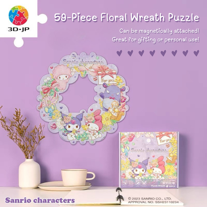 3D Sanrio puzzle Wreath 59pcs
