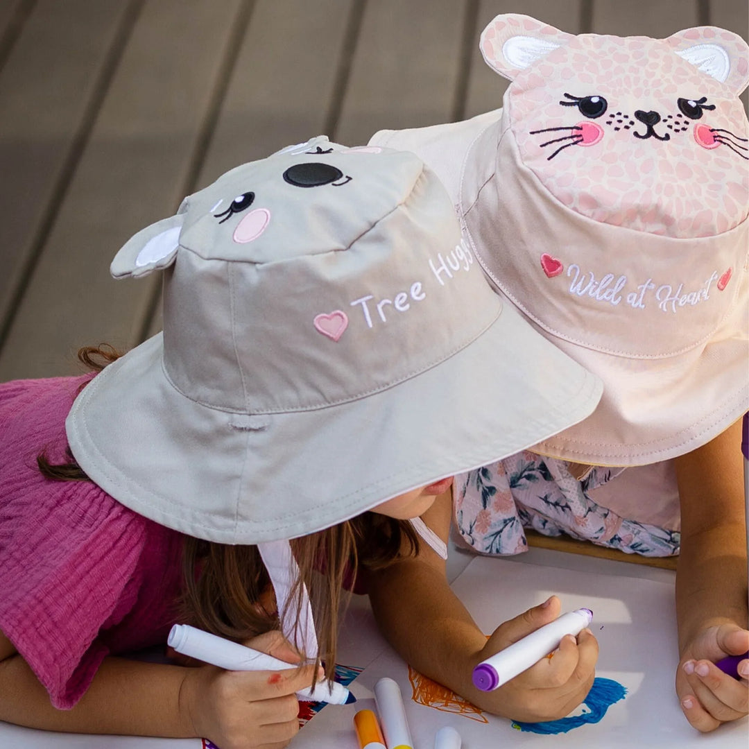Kid's Reversible Sun Hat | Panda Koala