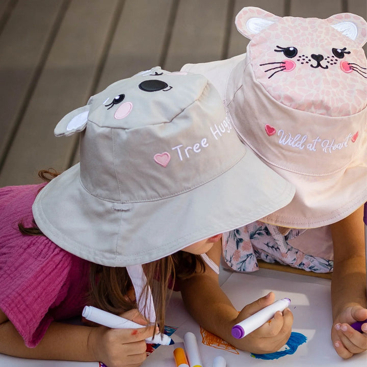 Kid's Reversible Sun Hat | Panda Koala
