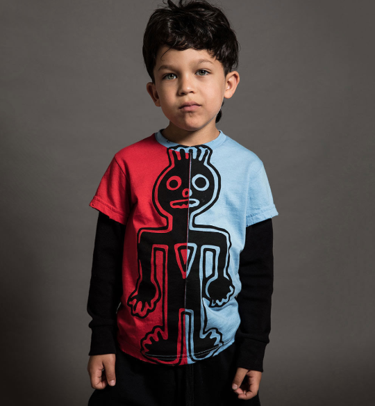 Half & half tribal dancer t-shirt