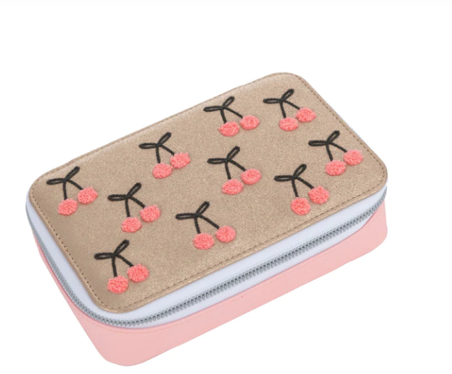 Pencil Box Filled - Cherry Pompon