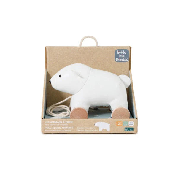 Pull Along Friends - Polar Bear