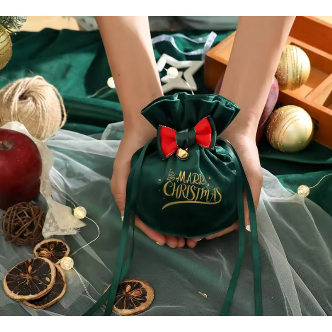 Christmas Apple Faux Leather Hand Bag