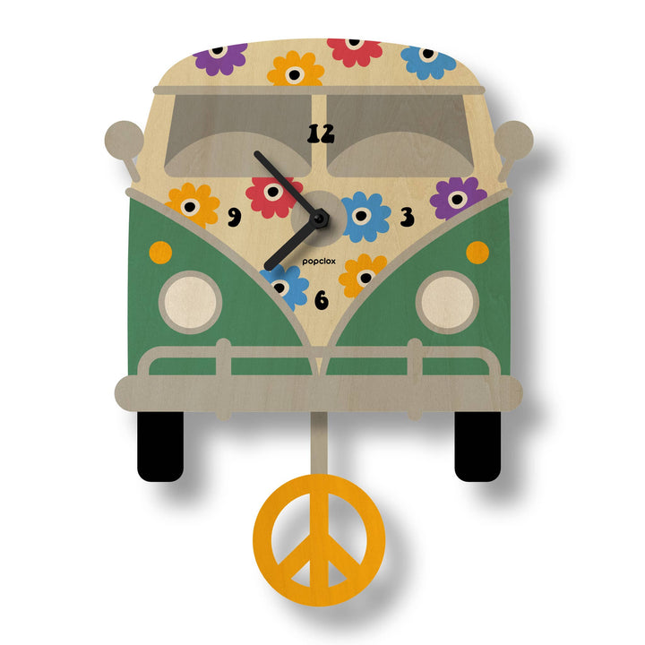 Peace Bus Pendulum Cloc