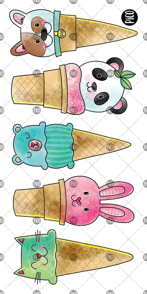 Pico Tattoos - Animal Ice Cream Cones