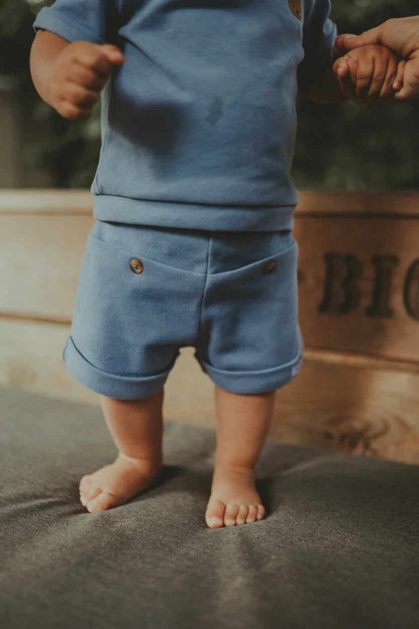 Birs Shorts | Foggy Blue