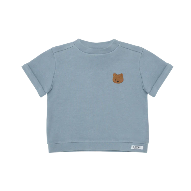 Jarne T-Shirt | Bear | Foggy Blue