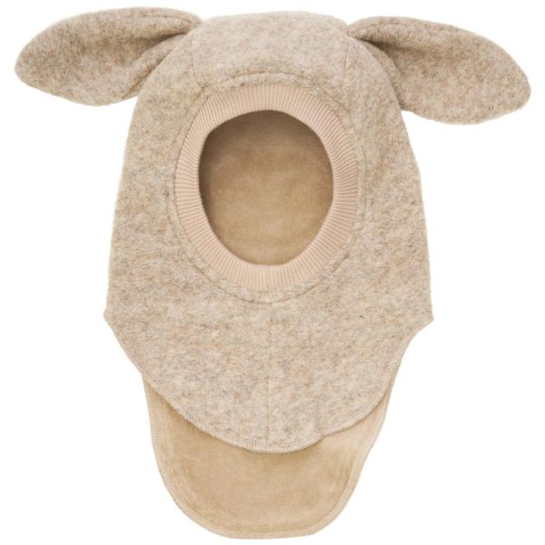Bunny Balaclava Ears Wool | Sand Melange AW2025