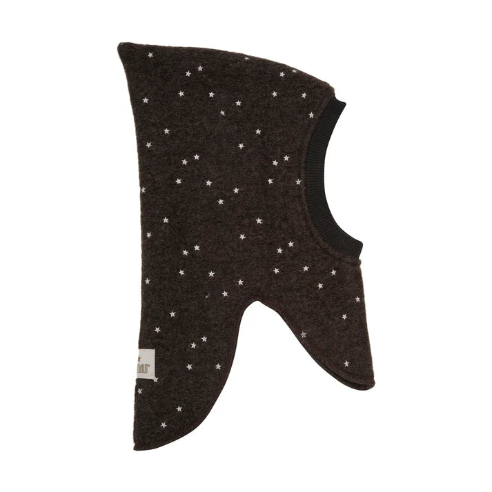 Balaclava All Over EMB Wool | Dark Brown Melange