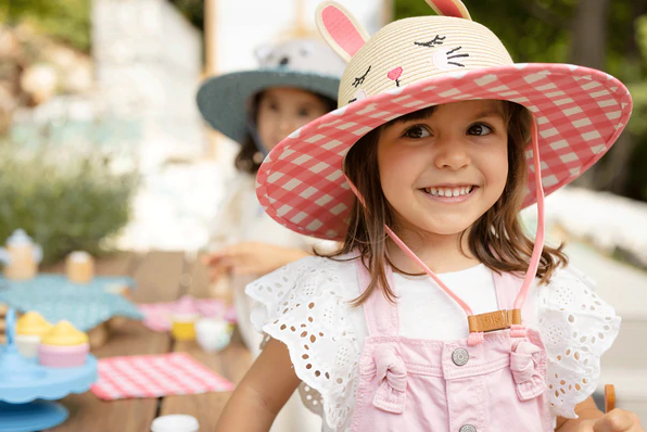 Kids Lifeguard Straw Hat | Bunny