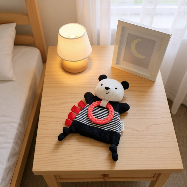 Bitzy Crinkle Sensory Toy with Teether - Panda