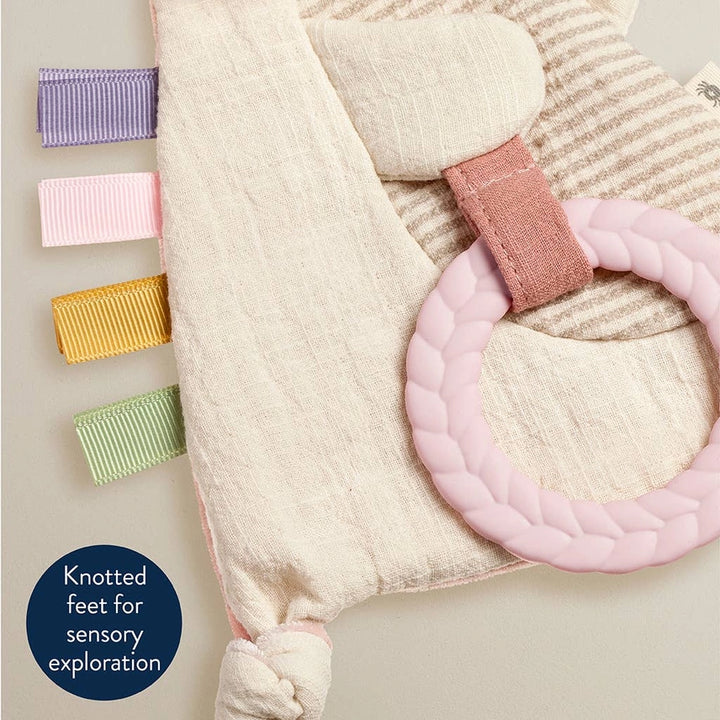 Bitzy Crinkle Sensory Toy with Teether - Bunny