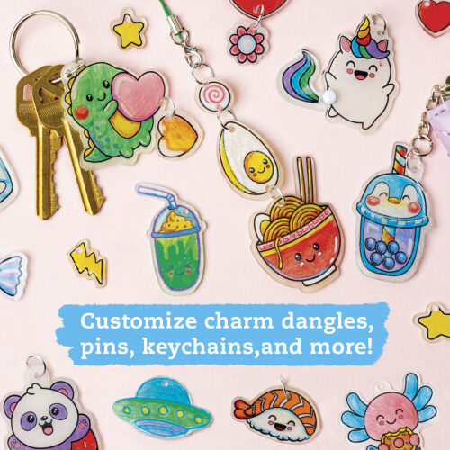 Color & Shrink Charms: Kawaii Style