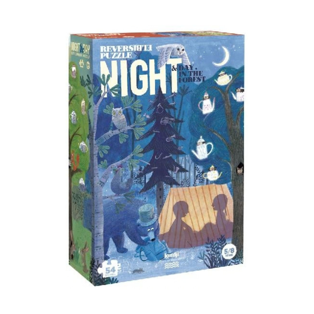 Puzzle - Night & Day in the Forest Reversible Puzzle