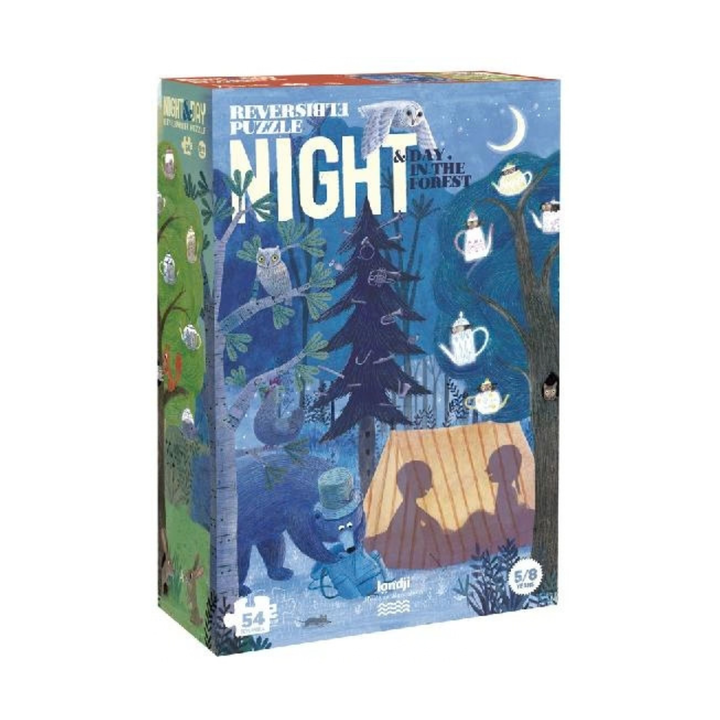 Puzzle - Night & Day in the Forest Reversible Puzzle
