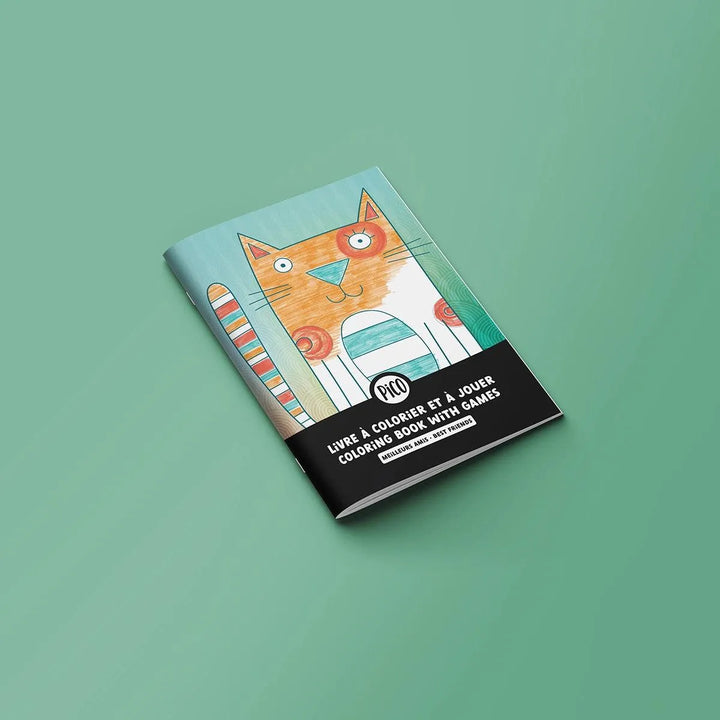 Coloring book with games - Best Friends