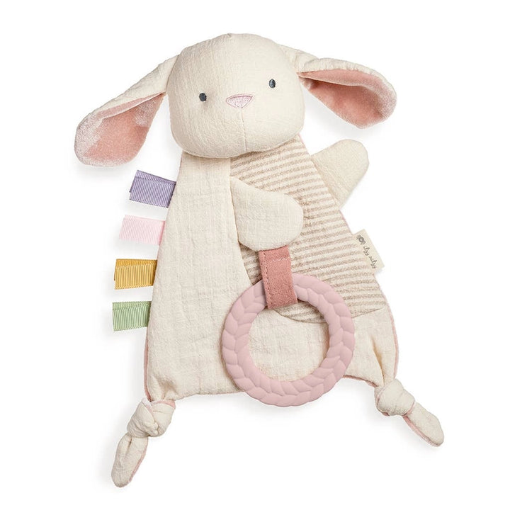 Bitzy Crinkle Sensory Toy with Teether - Bunny