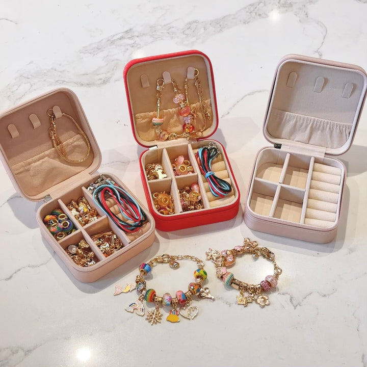 Charm Bracelet DIY Set With Jewelry Box