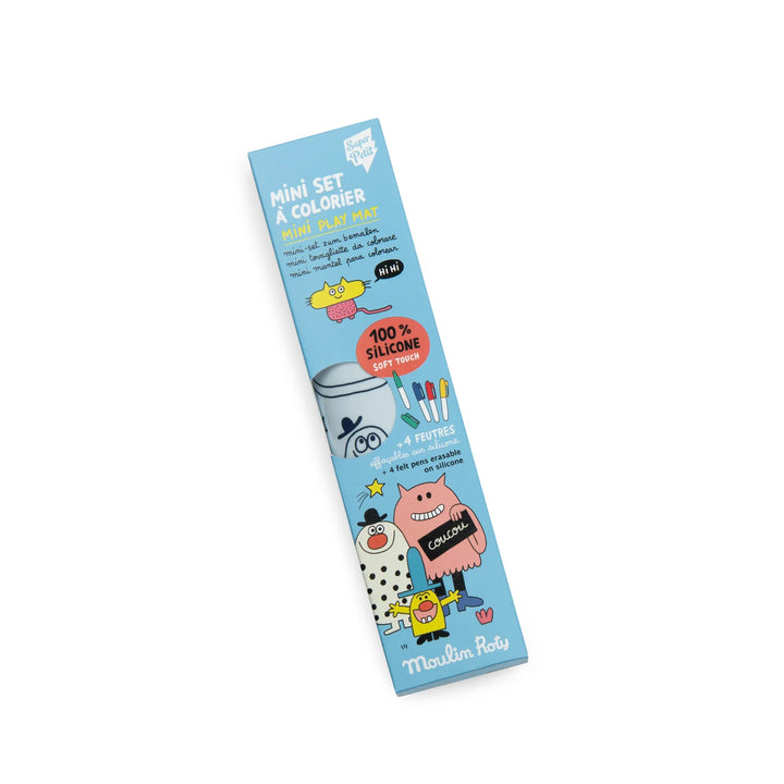 Schmouks - Mini Silicon Colouring Mat with 4 Pens