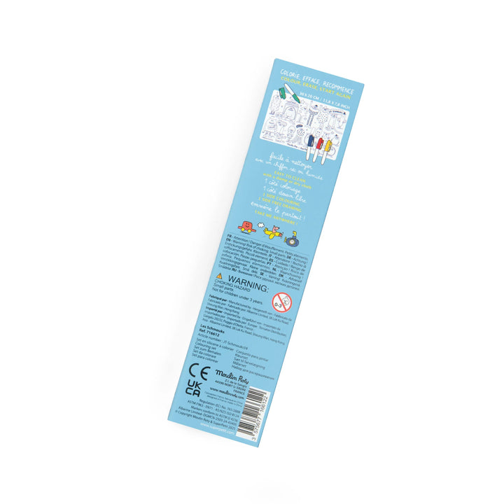 Schmouks - Mini Silicon Colouring Mat with 4 Pens