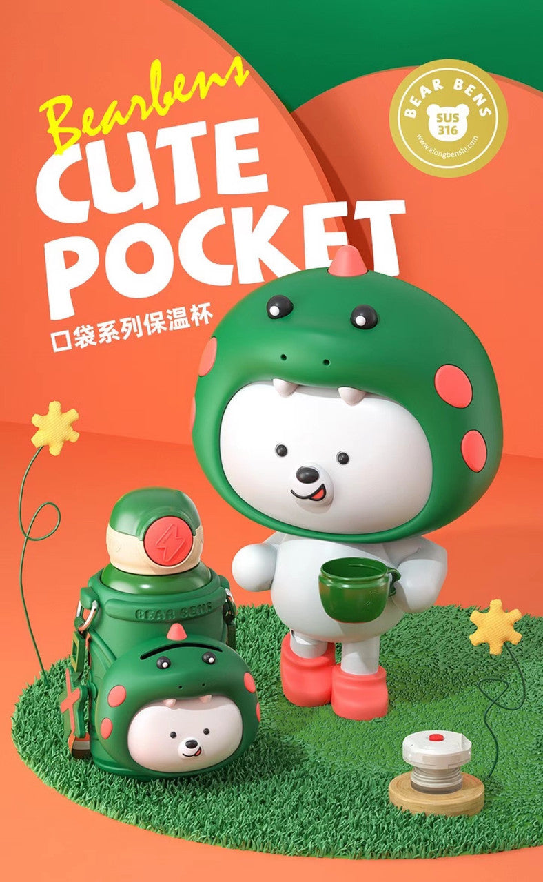 Cute Pocket Water Bottle 600ml