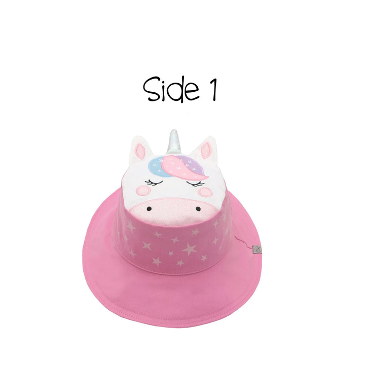 Kid's Reversible Sun Hat | Unicorn Star
