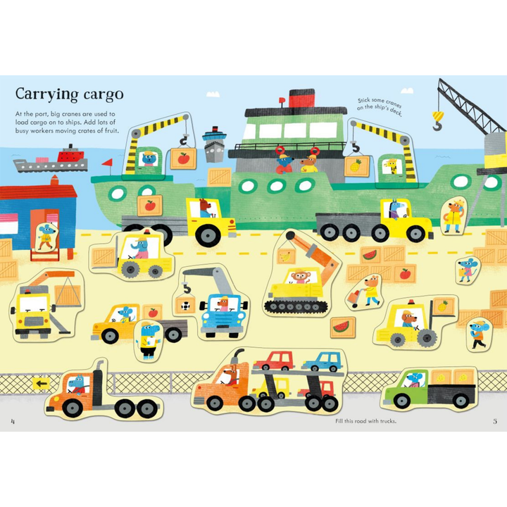 Little First Stickers Diggers and Cranes