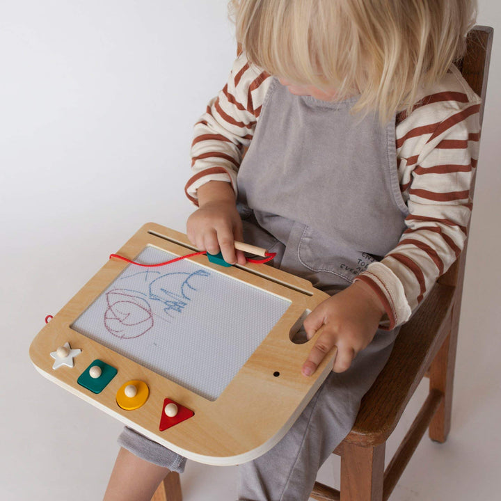 Doodle + Draw Elephant Wooden Magic Drawing Board
