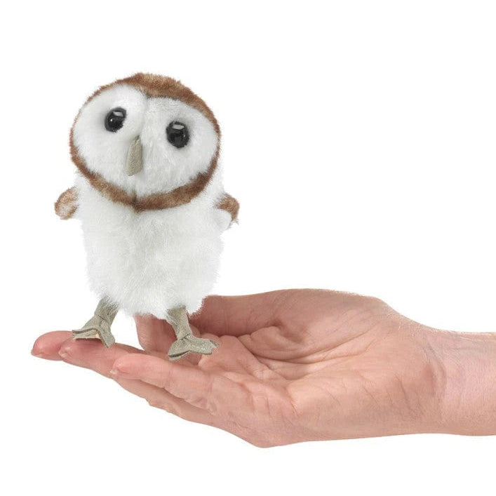 Mini Barn Owl Finger Puppet - Chouette Effraie