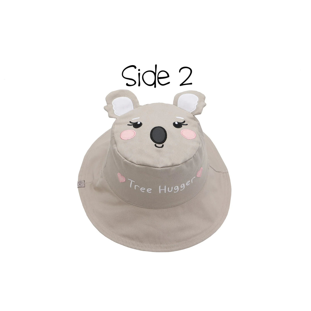 Kid's Reversible Sun Hat | Panda Koala