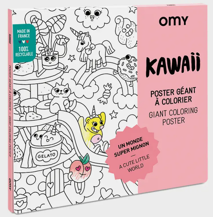 Kawaii Giant Coloring Poster