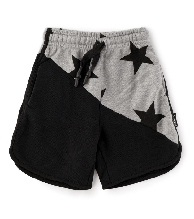 Half & half star sweatshorts