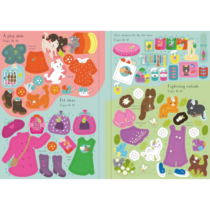 Little Sticker Dolly Dressing Kittens