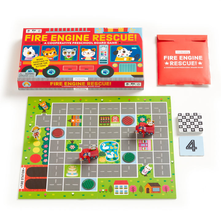 Fire Engine Rescue! Cooperative Board Game