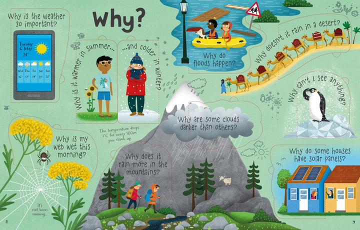Lift-the-flap Questions and Answers about Weather