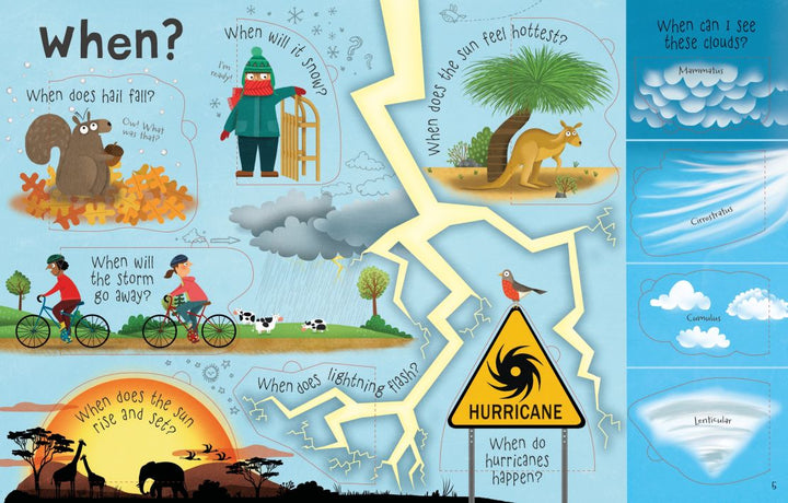 Lift-the-flap Questions and Answers about Weather