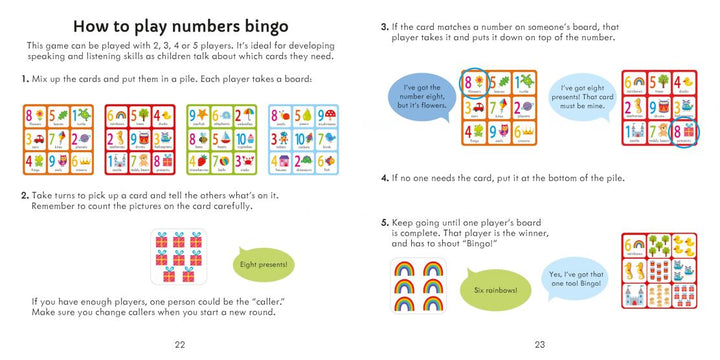 Numbers Matching Games and Book